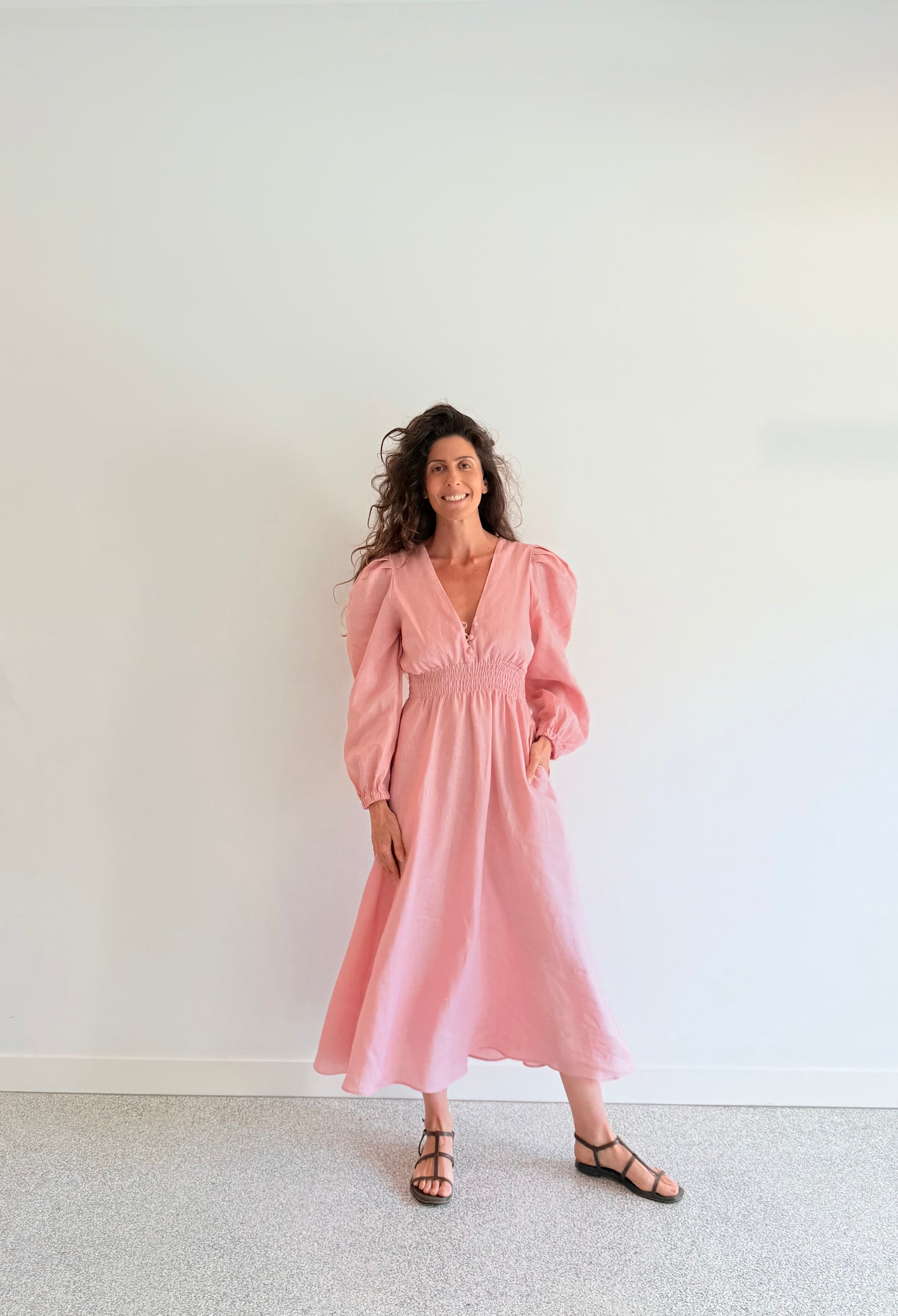 Spring Apricot Dress
