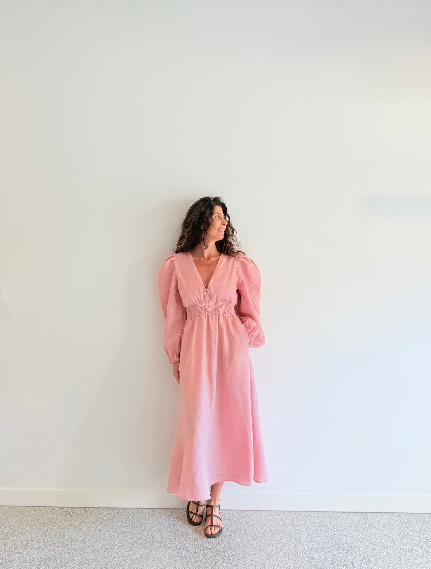 Spring Apricot Dress