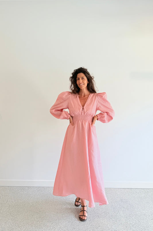 Spring Apricot Dress